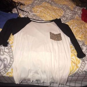 See-through, mid sleeve shirt!